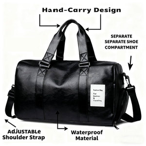 Bolsa de Viaje Impermeable para Hombre con Compartimento para Zapatos, Equipaje de Mano, Bolsa Deportiva para Gimnasio, Personalizable - Product Image 4