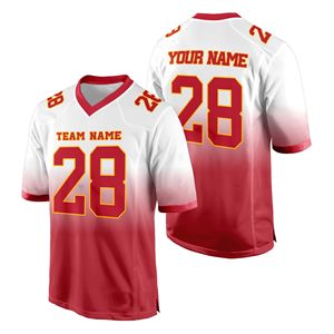 Uniforme de Fútbol Americano Personalizado de Gran Tamaño, Tela de Secado Rápido, Diseño de Dos Tonos, Gráficos Personalizados, Antiencogimiento, Sublimación Completa - Product Image 1