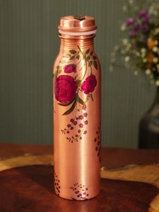 Botella de Agua de Cobre Pinal, Diseño Bohemio, Portátil, para Viajes - Product Image 5