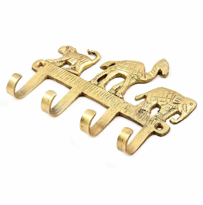 Gancho de pared de latón de la mejor calidad con diseño de escudo, última colección, ganchos de latón de gran tamaño. - Product Image 6