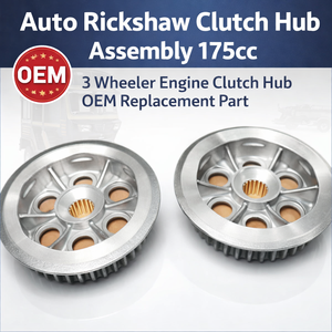 Cubo de Embrague para Motocicleta Bajaj RE 4S 175cc |   Conjunto de Embrague para Auto Rickshaw, Pieza de Repuesto OEM - Product Image 2