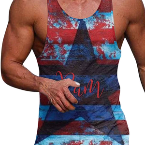 Débardeur Homme Grande Taille Personnalisé en Coton/Bambou – Haute Qualité, Écologique, Séchage Rapide, Logo, Respirant, Motif Uni 3D - Product Image 2