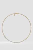 Collier Chaîne Tennis en Diamants de Laboratoire Taille Mixte Premium, Or 9KT 10KT 14KT 18KT, Argent Sterling, Bijoux de Mariage de Luxe pour Femme, Cadeau