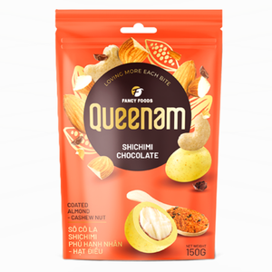 Candy Snack Dessert Supply for Retail HALAL Dragee Shichimi <b>Chocolate</b> Coated <b>Almond</b> Cashew Nuts 150G Private Label Custom Global - Product Image 1