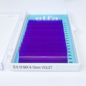 Plateaux d'extension de cils de volume de soie de cachemire noir mat faux cils fournitures d'extension de cils - Product Image 4