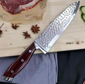 Juego de Cuchillos de Chef Profesionales Hechos a Mano para Mano Derecha, de Acero Inoxidable, con Hoja de Damasco - Product Image 3