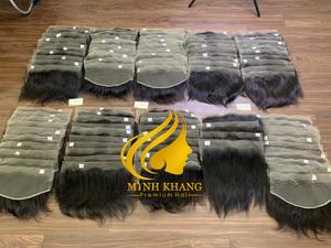 Pelucas Frontales de Cabello Remy de Lujo de 28 Pulgadas, las Más Vendidas de Fábrica en Vietnam, Extensiones de Cabello Humano con Textura Rizada/Ondulada, Todos los Colores, las Mejores - Product Image 2