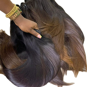 Prix d'usine, cheveux humains vierges vietnamiens 100% réels de haute qualité, cheveux d'un seul donneur, cheveux NASA HAIR VIETNAM, épais/complet, couleurs variées - Product Image 2