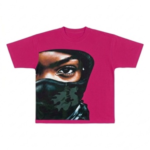 T-shirt de luxe à épaules tombantes, imprimé par sérigraphie, pour homme, en coton épais et lourd, coupe oversize et carrée, personnalisable - Product Image 3