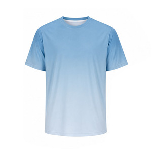 Conjunto de Camiseta de Manga Corta y Pantalones Cortos para Hombre Ekin Impex, Azul Claro, Tejido Sólido, Secado Rápido, Ropa Casual de Verano, Cuello Redondo - Product Image 3