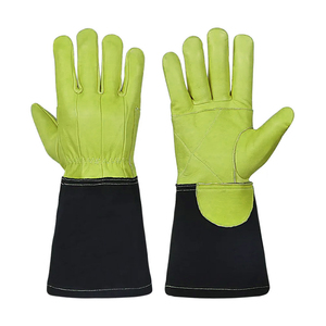 High Quality Double Layer Cowhide Leather Welding Work <b>Gloves</b> Low MOQ Multipurpose Hand Safety Welder Working <b>Gloves</b> - Product Image 1