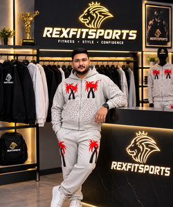 Custom <b>Men</b> <b>Zip</b> <b>Up</b> Hoodie Set Streetwear Tracksuit <b>Fleece</b> Sweatpants Matching Hoodie Set Casual Sportswear Manufacturer - Product Image 5