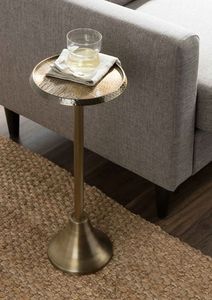 Stylish Metal Drink <b>Table</b> For Sofa <b>Side</b> Placement In <b>Small</b> Spaces With Strong Durable Construction - Product Image 3