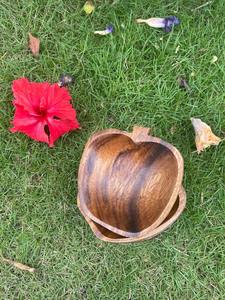 Elegantes Tazones de Madera de Mango en Forma de Manzana para Regalos Corporativos, Vajilla de Lujo Hecha a Mano y Ecológica para Restaurantes y Hogares - Product Image 2