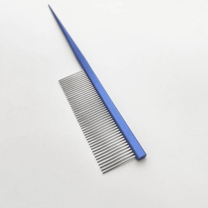 Durable Metal Blue <b>Rat</b> Tail Comb Wholesale Hair Sectioning Comb Fine Tooth Supplier - Product Image 2