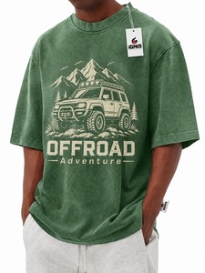 Camiseta de Hombre con Lavado Ácido, Ecológica, de Alta Calidad, al Por Mayor, a Bajo Precio, de Color Sólido, con Estilo Moderno - Product Image 4