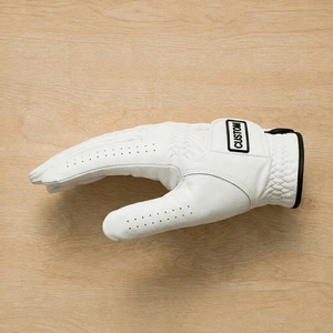Gant de golf en cuir Cabretta personnalisé OEM avec logo en caoutchouc, fermeture respirante, adhérence douce, équipement de golf à marque privée, usine - Product Image 5