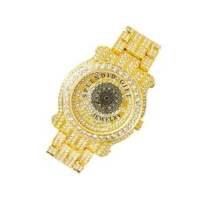 Splendide montre de luxe en diamant, boîtier en argent et moissanite, 28 mm, mouvement à quartz analogique ETA, résistante à l'eau jusqu'à 10 m - Product Image 4