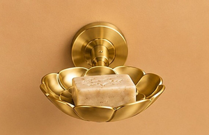 Porte-savon mural en métal en forme de fleur, porte-savon décoratif, plateau à savon mural pour salle de bain - Product Image 2