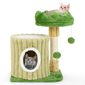 Tiragraffi Classico XL in Legno e Bambù con Palo in Sisal e Palla Vibrante per Gatti da Appartamento - Product Image 3