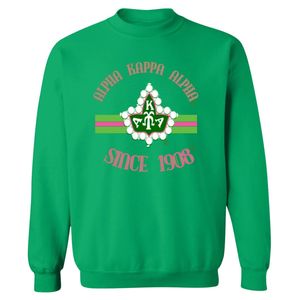 Sudadera Verde AKA con Gráficos, Cuello Redondo, Manga Larga, Puños Acanalados, Informal, para Mujer, Top de Felpa, Moda Urbana, para Uso Diario - Product Image 1