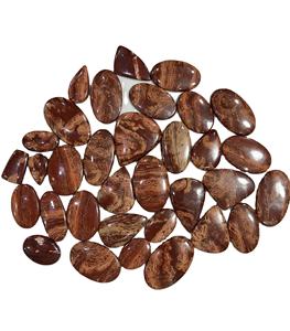 หินจัสเพอร์ผิวสีแดงธรรมชาติสวยนำไปออกแบบเป็นพลอยผิวสีแดงสำหรับห้อยหรือห่อลวด - Product Image 2