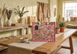 <b>Blush</b> Swirl Tote Pink Marble Carryall Rosé Wave Tote Candy Swirl Bag Flamingo Twist Tote Urban Ripple Tote Pink Breeze Carry - Product Image 4