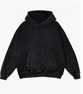 Sudadera con Capucha Extra Grande para Hombre al por Mayor, Sudadera Unisex con Lavado Ácido, Sudadera Vintage, Sudadera con Capucha Hip Hop con Bolsillo, Bangladesh - Product Image 2