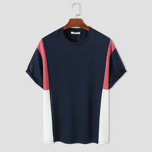 T-shirt en coton épais personnalisé pour homme, manches courtes, impression graphique estivale, fournisseur en gros, tissu jersey - Product Image 1
