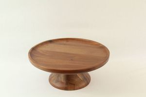 Soporte redondo de madera para decoración de panadería moderna, soporte de lujo para pasteles, soporte elegante para presentación de postres, soporte artesanal de madera para tartas - Product Image 3