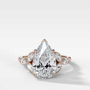 Anillo de Compromiso con Diamante de 2 Quilates en Forma de Hoja, Oro Sólido de 14K, Corte Pera, Cultivado en Laboratorio, Engaste de Bisel, Solitario de 2.1mm, Certificado IGI, Estilo Minimalista - Product Image 5