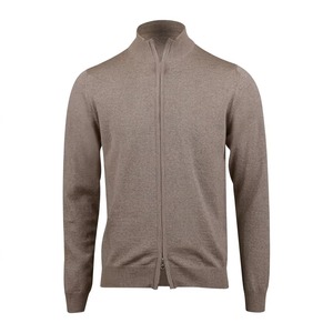 Men's <b>Zip</b> Up Knitted <b>Cardigan</b> <b>Full</b> Sleeve Mandarin Collar Solid Color Wool Autumn Wear - Product Image 5