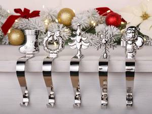 Custom Logo Metal Christmas <b>Stocking</b> <b>Holder</b> for Holiday Gift and Decoration feltsocks - Product Image 6