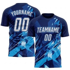 Camiseta de Fútbol Sublimada 100% Poliéster para Hombre, Camiseta de Fútbol Transpirable y Económica, Uniforme Deportivo para Correr - Product Image 3