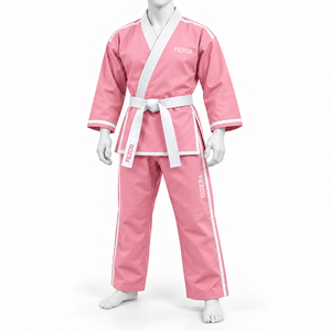 Ensemble de vêtements de sport Jiu Jitsu pour hommes sur mesure, uniforme de karaté en coton lavable de haute qualité, design personnalisé, vêtements d'arts martiaux - Product Image 3