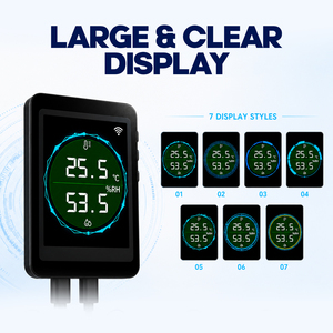 Smart WiFi <b>Temperature</b> Humidity Monitor with External <b>Probe</b>, Tuya App Remote Viewing & Smart Linkage for Home & Industrial (OEM) - Product Image 4