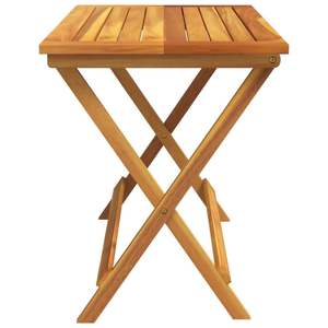 โต๊ะสวนพับได้ขนาดกลาง ทำจากไม้กระถินสีน้ำตาลเข้ม สำหรับใช้งานกลางแจ้ง - Product Image 5