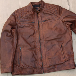 Veste en cuir véritable de mouton faite à la main, qualité supérieure, coupe classique moderne, design personnalisé, nouvelle collection, veste en cuir de motard de qualité supérieure - Product Image 4
