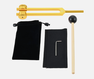 Juego de 3 diapasones de aluminio Mars International C 128 512 + martillo de percusión Taylor. - Product Image 4