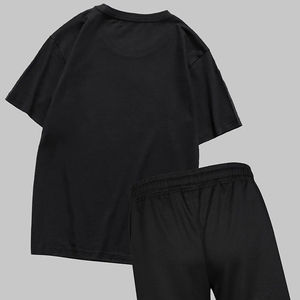 Ensemble deux pièces pour homme été 2026 de haute qualité : T-shirt et short tendance en tissu éponge respirant - Product Image 2