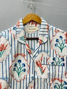 ชุดนอนผ้าฝ้ายลำลองลายดอกไม้ ชุดสำหรับงานแต่งงาน ทรงเข้ารูป คอวี แขนยาว ระบายอากาศได้ดี เหมาะสำหรับฤดูร้อน ติดกระดุม - Product Image 6