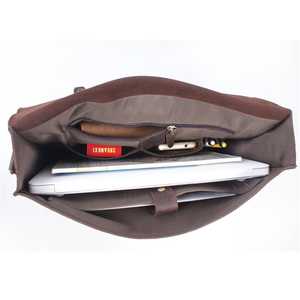 Maletín de Negocios Vintage de Cuero Genuino para Hombre, para Portátil de 15.6 Pulgadas, Ecológico, Ligero, Convertible, Modelo LLB-0321 - Product Image 5