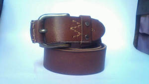 Asual-cinturones tylish de cuero hechos a mano para hombre, cinturón informal de alta calidad con hebilla de latón macizo niquelado - Product Image 6