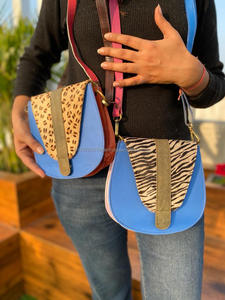 กระเป๋าถือหนังรีไซเคิลหลากสีสำหรับผู้หญิง, สินค้ามาใหม่กระเป๋าสะพายไหล่พิมพ์ลายสัตว์มีเอกลักษณ์ทันสมัย - Product Image 5