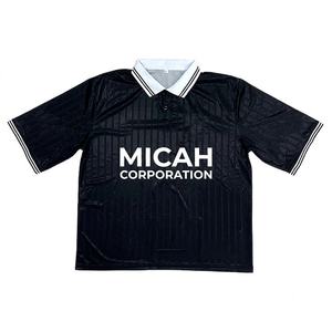 Chemise à manches courtes respirante d'été personnalisée de qualité supérieure de la société Micah Corporation, design géométrique subtil, 100% polyester - Product Image 2
