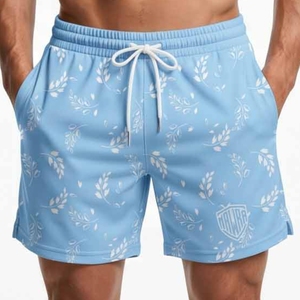 Premium Mesh Beach Shorts Dual-Layer Breathable Swim Trunks with Pockets Quick-Dry Fabric Durable Summer <b>Board</b> Shorts - Product Image 1
