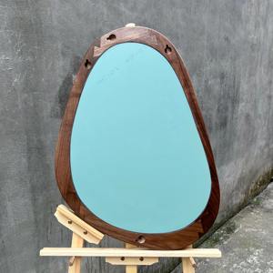 Espejo de pared de madera para pasillo, espejo decorativo de madera para decoración moderna del hogar, espejo colgante al por mayor - Product Image 6