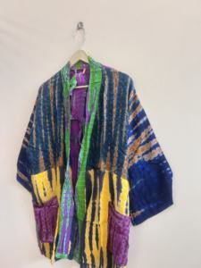 Robe kimono en soie pour femmes, kimono vintage bohème en soie, kimono en crêpe doux et confortable - Product Image 3