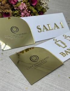 Custom Acrylic Dental Clinic Door Signage 3D Gold <b>Letter</b> Office Name Plate Advertising IP65 Waterproof Wall Mount Hospital Room - Product Image 6