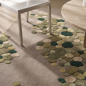 <b>Hand</b> <b>Tufted</b> Floral Non-Slip Latex Backing Wool <b>Rug</b> Beige Green Olive Modern Custom Design Area <b>Rug</b> Wholesale - Product Image 4